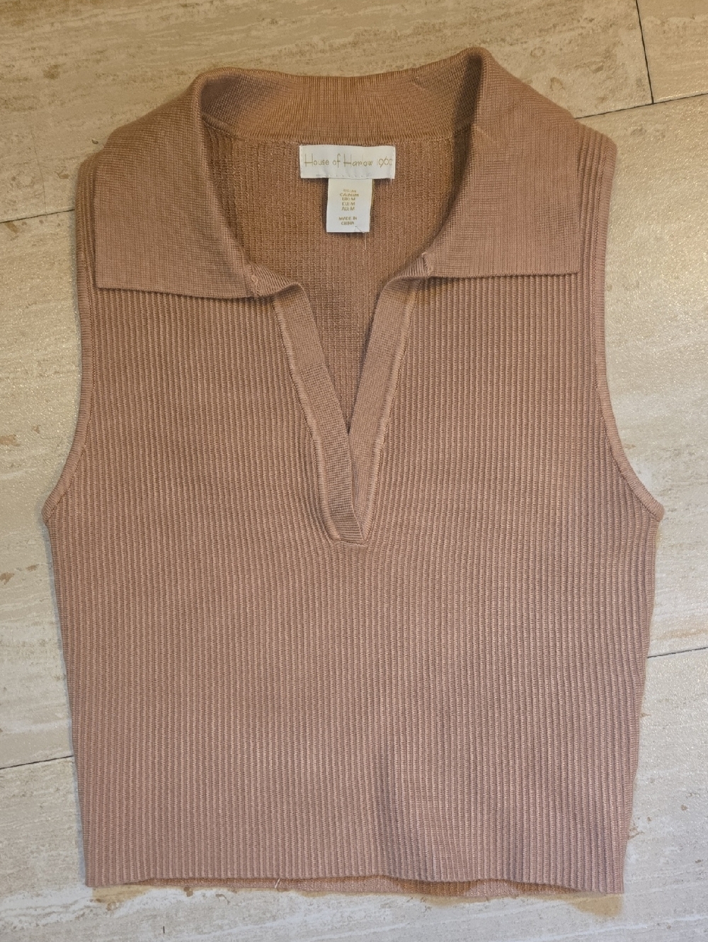 House of Harlow 1960 Ribbed/Collar Tank